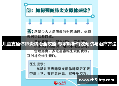 儿童支原体肺炎防治全攻略 专家解析有效预防与治疗方法